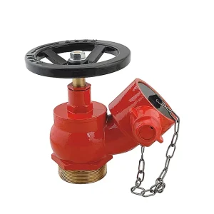 2.5” Brass Thread Inlet Oblique Fire Hydrant Landing Valve