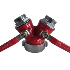 2.5 Inch Ductile Iron Dual Way Gated Valve Fire Hydrant Splitter Hose for Firefighting Equipment Accessories