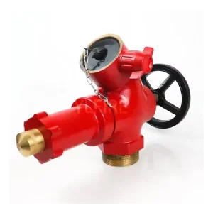 2.5 inch GOST Dual outlet Fire Hydrant with BS336 Threaded Connection Firefighting Equipment