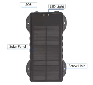 20 000 MA Waterproof Solar GPS Tracker Dashboard Placement for Containers Fishing Boats Large Trucks Yachts Android IOS Apps