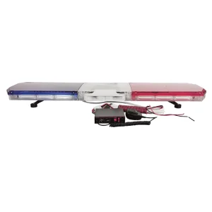 200W Blue Red LED Emergency Light Bar for Ambulance High Intensity Waterproof Warning Light for Trucks SUVs