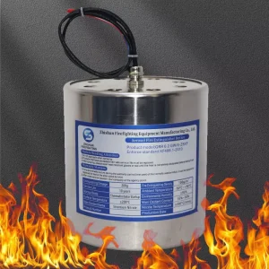 200g Steel Wall Mounted Electric Cabinet Aerosol Fire Extinguishing Device for Distribution Rooms Class C 2m Protection Domain