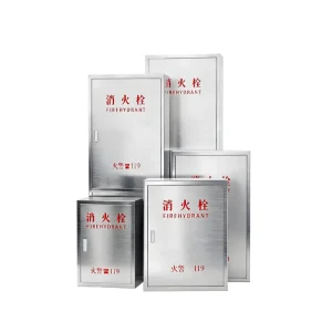 201 Stainless Steel Fire Hose Reel Cabinet Fire Extinguisher Hydrant Box Thickness 0.8 1.0 1.2 Mm Customizable