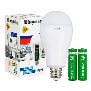 20w 2 Pieces 800mAh 18650 Batteries Emergency Led Light Bulbs