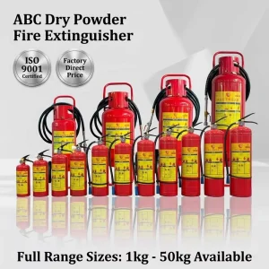 25kg 45kg Abc Dcp Dry Powder Fire Trolley Extinguisher with Wheels