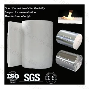 25mm 50mm Thickness Professional Ceramic Fiber Blanket High Temperature 1260 C Fireproof and Insulation Ceramic Fibre Blanket
