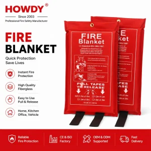 280G 430G Fireproof Emergency Car Fire Stop Blanket Customized Fire Fighting Equipment Fire Blankets