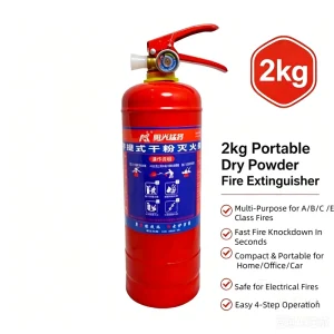 2KG Easy Operate Manufacturer Direct Sales Red Dry Powder Fire Extinguisher Class ABCE