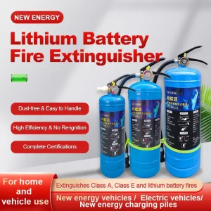 2L 3L 6L Automatic Foam Lithium Battery Fire Extinguisher for EV Charging Station Li ion Battery Fire Suppression