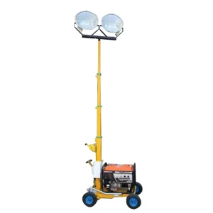2x1000W Metal Halide Lighting Tower with Diesel Generator Emergency Light Solution