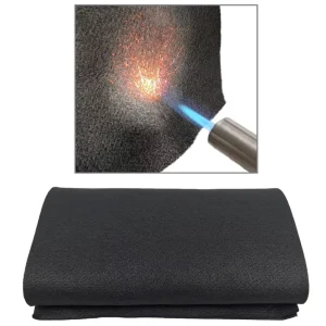 3/5/8mm Carbon Felt Welding Blanket Fireproof Thickened Flame Retardant Blanket up to 1800F Firepit Mat Welding Fire Emergency
