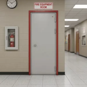 3 Hours Steel Fire Door with UL FM WHI Certification 5 Year Warranty for Commercial Use