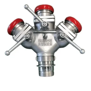 3 Way Aluminum Alloy Flexible Ball Valve Firefighting Water Divider Coupling Fire Equipment Accessories