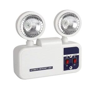 3.7V Li ion 3 Hours Emergency Time ABS+PC LED Emergency Double Heads Lights for Emergencies