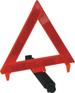 30*30*30cm Fold up Car Warning Safety Triangle with Storage Case Heavy Duty Reflective Emergency Warning Triangle