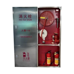 304 Stainless steel double door fire extinguisher Indoor/Outdoor Fire Equipment fire hydrant cabinet