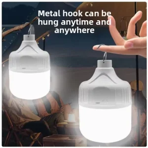 30W 80W 150W 200W Portable USB Rechargeable LED Light Camping Emergency Lamp for Road Outdoor Use