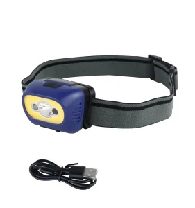 350 Lumen Multifunctional Rechargeable COB LED Headlamp with Sensing Red Light IP44 Waterproof Dimmable Multi Angle Adjustment