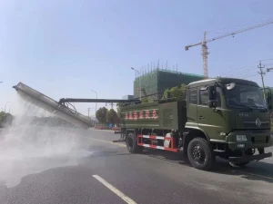 360 Rotating Brushes Commercial Building Wall Cleaner Tunnel Wall Solar Panel Cleaning Truck Urban Facade Washing Vehicle