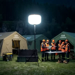 360W DC48V All-in-One LED Balloon Light Portable Temporary Lighting System