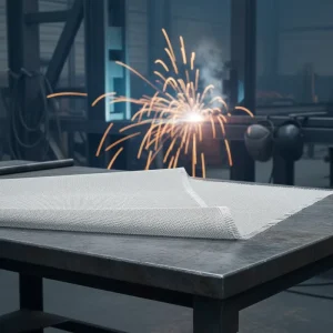 3732 E Glass Fiberglass Cloth 430gsm 0.43mm Twill Weave Alkali Free High Temperature Resistant 550 Fire Barrier