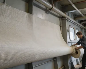 3732 E Glass Fiberglass Twill Woven Alkali Free Heat Resistant Flame Retardant Base Cloth for Ship Cabin Fire Barrier