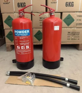 3KG-12KG Fire Extinguisher Cylinder Portable Fire Extinguisher ABC Dry Chemical Powder Fire Extinguisher with Black Base