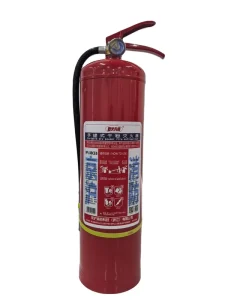3KG DCP Carbon Steel Red Dry Powder Portable Fire Extinguisher with Five Year Warranty for School Station Airport Warehouse Use
