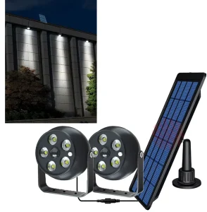 3W 320LM Solar Split Lights Outdoor Warm White Sensor Security Lights 10 LEDs DIM PIR Street Lamp Yard Outdoor 3 Meters Cable