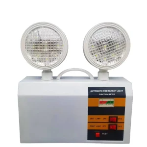 3W Rechargeable Double head Emergency Integrated LED Light IP33 Rating 3 5 Hours Emergency Time Remote Emergency Lighting