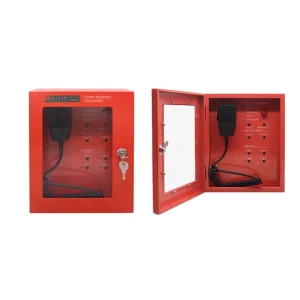 4 6 8 Zones Intelligent Wall Mounted Addressable Network Voice Evacuation Fire Alarm Control Panel with Paging Microphone