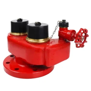 4 Inch Brass BS3360 Flange Water Collector Breaching Inlet 4 Way Water Pump Adapter for Firefighting Equipment Accessories