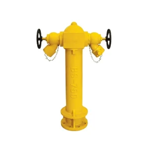 4 Inch Durable Flanged Ductile Iron Landing Valve Yellow Table Flexible Fire Hydrant Firefighting Equipment Accessory