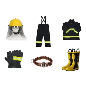 4 Layers 3M Reflective Strip Firefighter Equipment Fireman Suits Safety Clothing