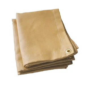 4 X 6 Ft (1.2m X 1.8m) Fire Retardant Fiberglass Welding Blanket with 1000 550 High Temp Rating and 0.80mm Thickness