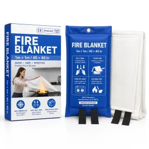 40*40 Inch Fiberglass Fire Blanket Single Pack with Pull Tabs No Mess Kitchen Emergency Blanket Supplier