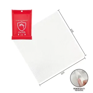 40 Inch X40 Inch Emergency Fire Blanket Glassfiber Material EN1869 Certified 550-1100 Temperature Resistance