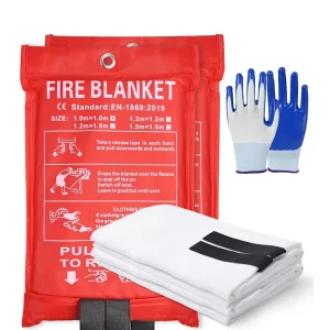 40″ X 40″ Fiberglass Emergency Reusable Home Fire Blankets with EN1869 Certificate