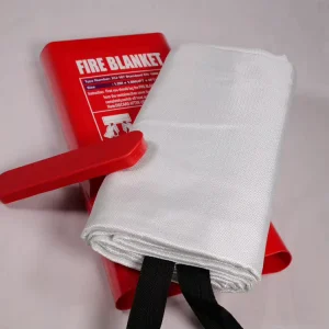 40in*40in High Strength Fiberglass Fire Escape Blanket Customizable Emergency Fire Blanket for Bending Cutting