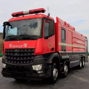 425Hp PM180F1 Fire Rescue Truck 8X4 Drive with 16.1 Cubic Meter Dual Tank and Powerful Foam Monitor