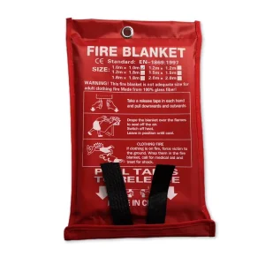 430GSM Emergency Fiberglass Cloth Fire Safety Blanket 550C Heat Resistant 1m X 1m Home Use Fire Blanket