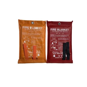430GSM Emergency Fire Blanket 1m*1m Fiberglass Cloth Fabric 550C Heat Resistance for Kitchen EN1869 Compliant Home Use