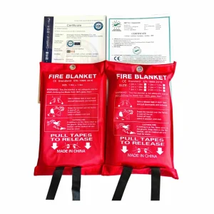 430GSM Emergency Safe Fiberglass Cloth Fabric Large Size Fire Blankets 1.2m EN1869 Fire Blanket for Kitchen