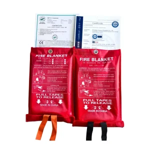 430GSM White Fiberglass Fabric Emergency Fireproof Fire Blanket 1m*1m 550 Heat Resistant for Home