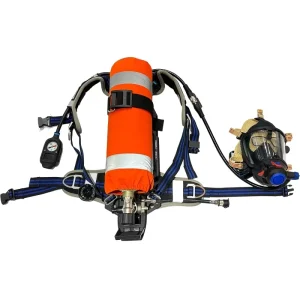 4G LTE Firefighter SCBA System Integrated Thermal Display HUD Respiratory Rate Monitor Backfield Data Sync IP67 Rated