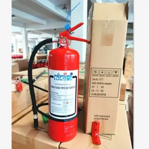 4KG Portable Red Carbon Steel Dry Powder ABC Fire Extinguisher Fire-fighting Equipment
