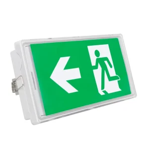4W IP65 Plastic Recessed Ceiling Mounting Rechargeable LED Cold White Fire Emergency Exit Light 3 Hours Autonomy