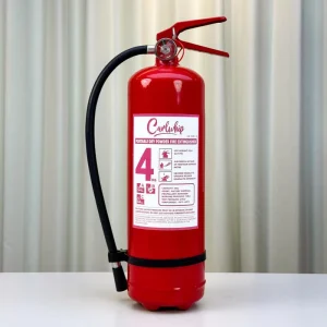 4kg Portable DCP Fire Extinguisher with Flexible Rubber Hose Steel Cylinder Durable