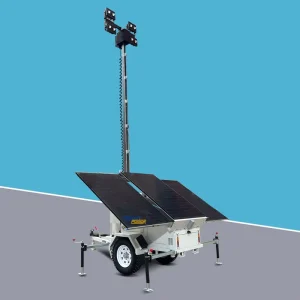 4x320W OEM Solar Light Tower Battery Power Solar Panel Hydraulic Mast Emergency Trailer Light Tower