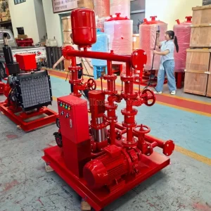 500gpm High Pressure Fire Suppression System with Electric Fire Pump 11-260hp 380V Jockey Pump